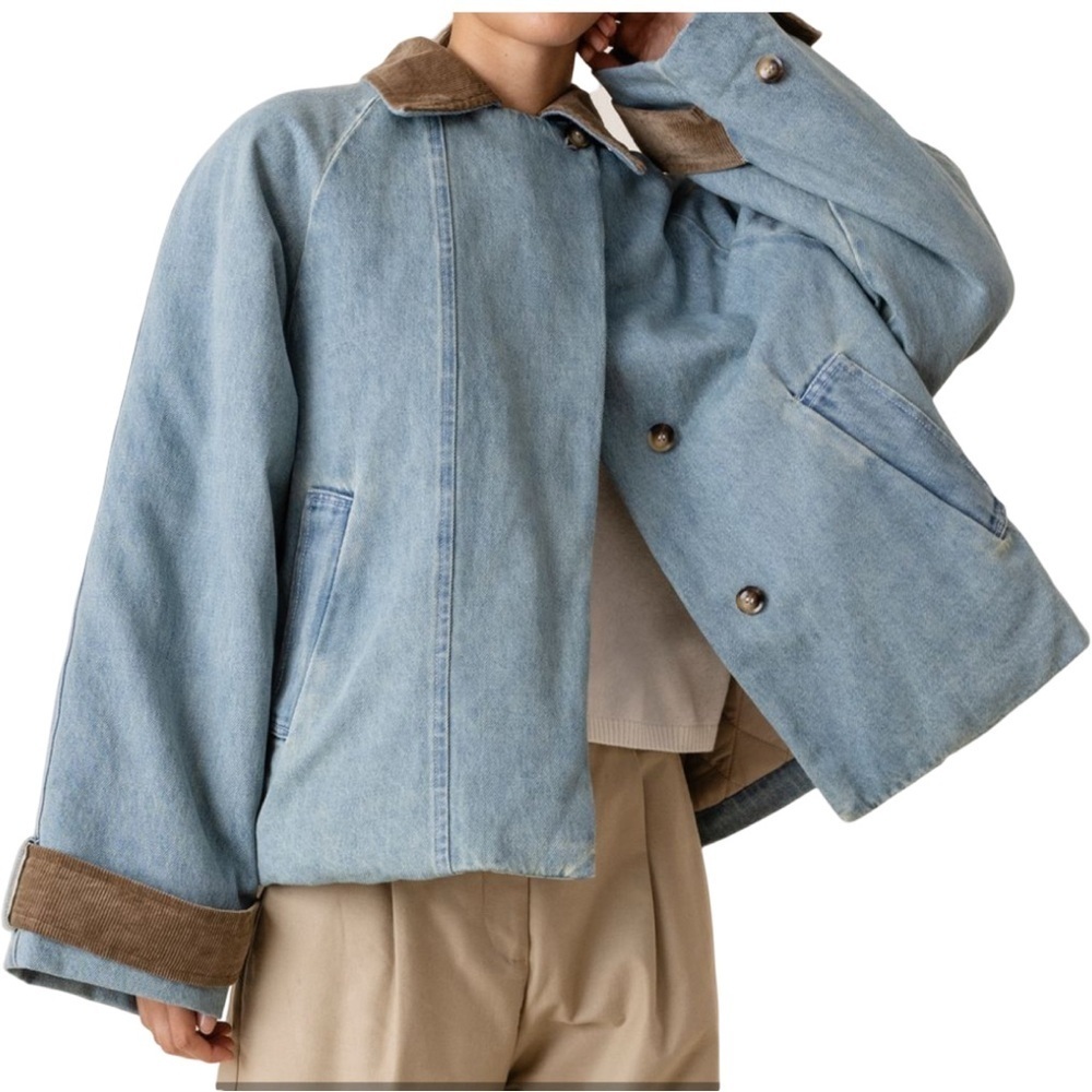 Lewis Melly NWT Lara Denim Swing Jacket size S/M - Picture 2 of 6